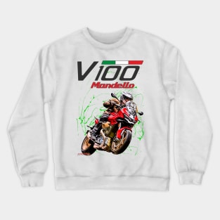 v100 Mandello Red Crewneck Sweatshirt